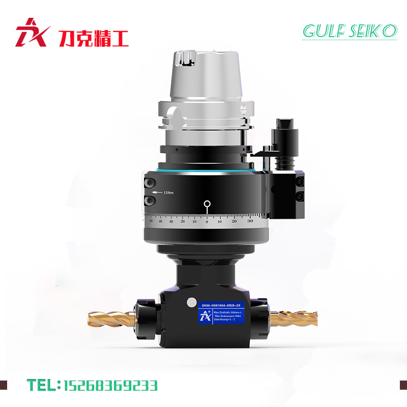 DK90-HSK100A-ER25-2X-66角度頭，側(cè)銑頭，銑頭